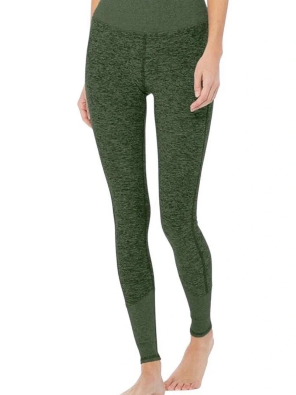 ALO Yoga Olive Green High-Waist Seamless Leggings Size M Inseam 30